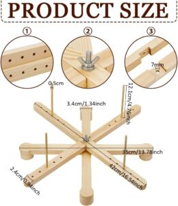 wooden yarn swift winder