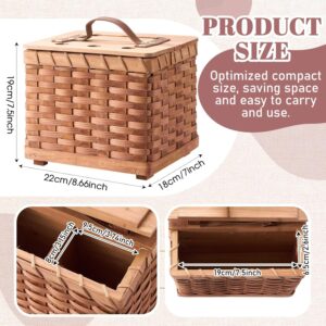bamboo crochet bag organizer