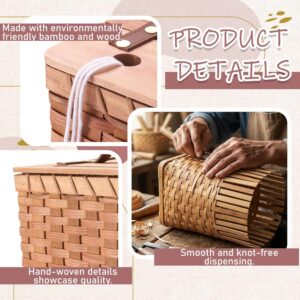 bamboo crochet bag organizer