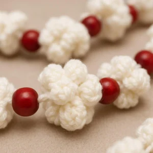 crochet popcorn garland pattern