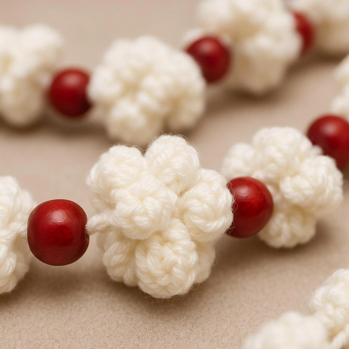 Crochet Popcorn Garland Pattern from Knit By Lee Co 2 crochet popcorn garland pattern