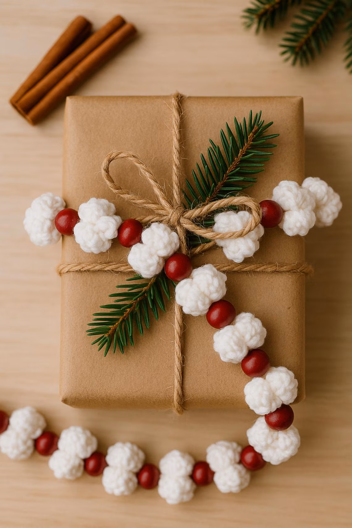 Crochet Popcorn Garland Pattern from Knit By Lee Co 5 crochet popcorn garland pattern