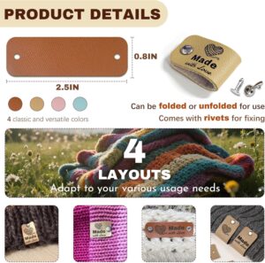 Made with Love Leather Tags