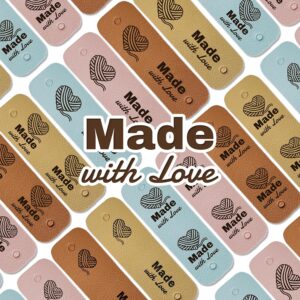 Made with Love Leather Tags