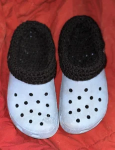 clog sock insert crochet pattern
