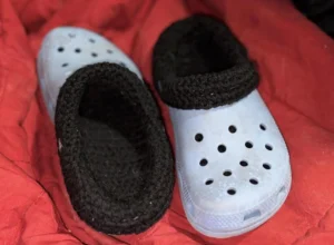 clog sock insert crochet pattern 2