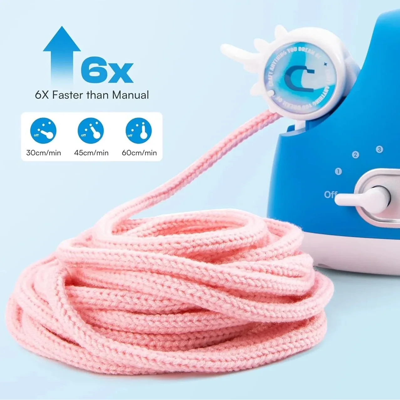 Electric i-Cord Knitting Machine i1 Pro – Automatic Tricotin 3 electric i-cord knitting machine