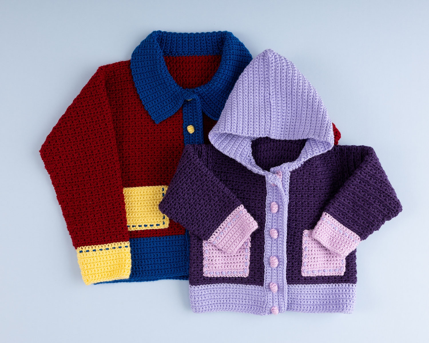 Carton of Crayons Kids Crochet Cardigan Pattern – Cardigan and Hoodie by 10 Hours or Less 2 kids crochet cardigan pattern