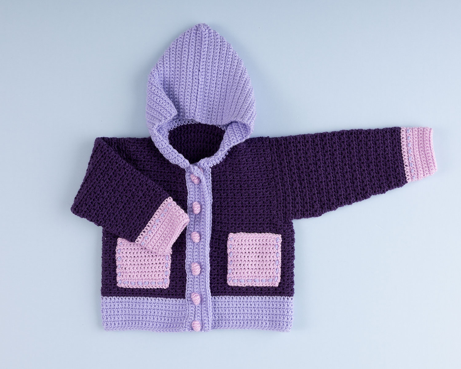 Carton of Crayons Kids Crochet Cardigan Pattern – Cardigan and Hoodie by 10 Hours or Less 5 kids crochet cardigan pattern