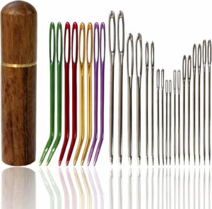 large eye sewing needle set