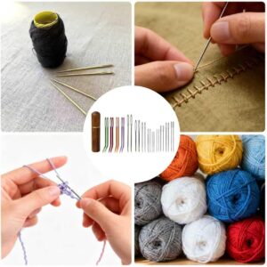 large eye sewing needle set