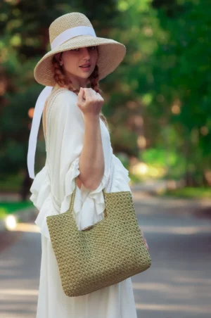 crochet raffia hat pattern