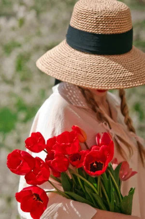 crochet raffia hat pattern