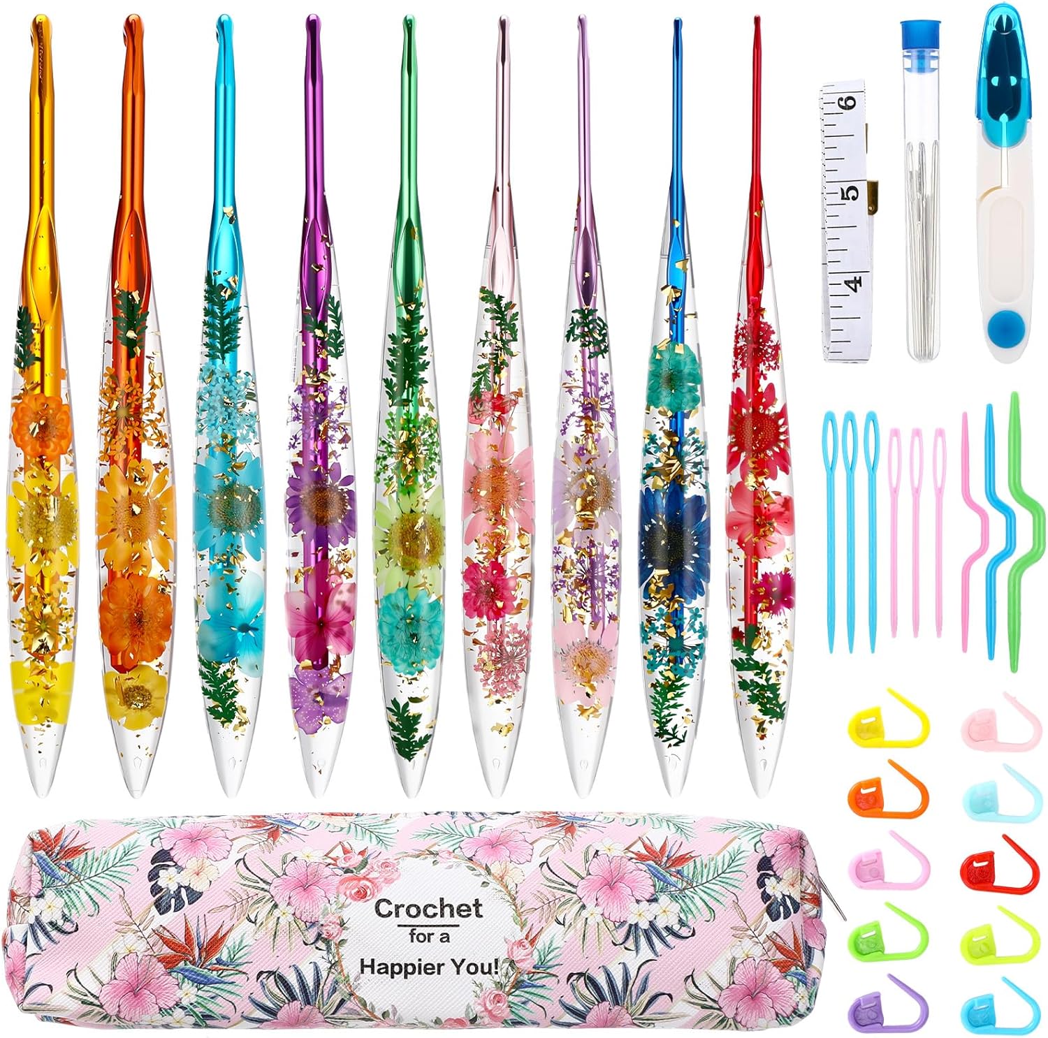ergonomic crochet hook set