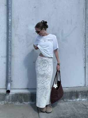 filet crochet skirt pattern