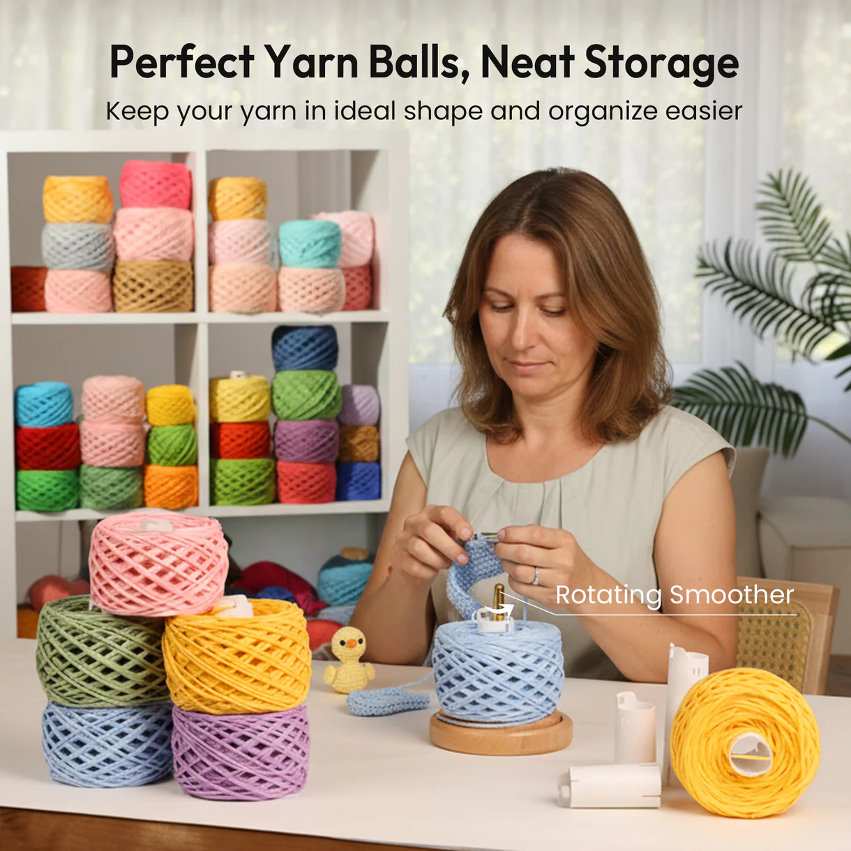 Caydo Yarn Cake Storage Tubes - 9 Pack 7 yarn cake storage tubes