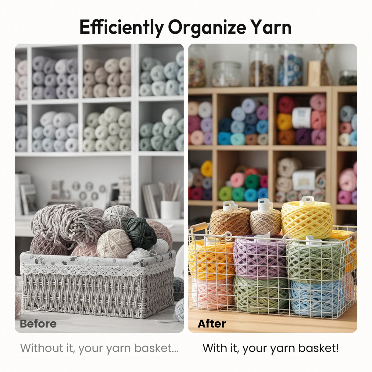 Caydo Yarn Cake Storage Tubes - 9 Pack 6 yarn cake storage tubes