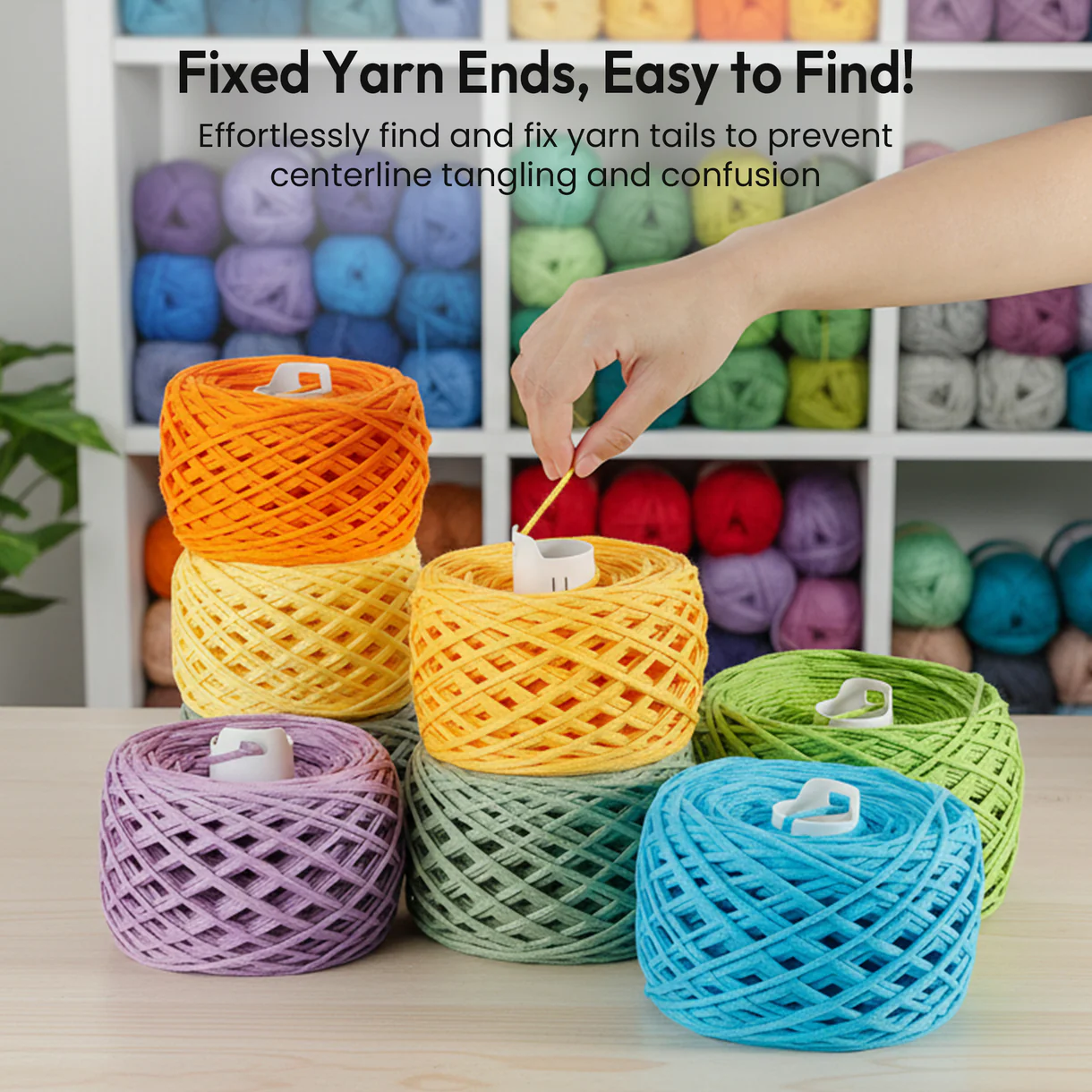Caydo Yarn Cake Storage Tubes - 9 Pack 5 yarn cake storage tubes