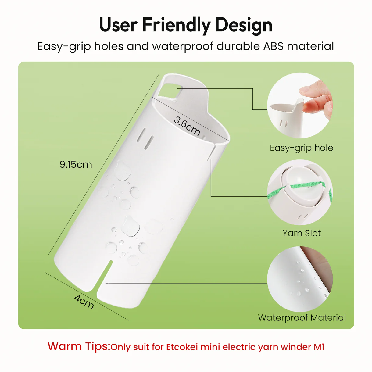 Caydo Yarn Cake Storage Tubes - 9 Pack 4 yarn cake storage tubes