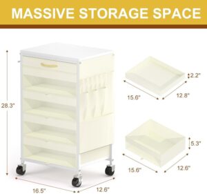 yarn storage cart with drawers