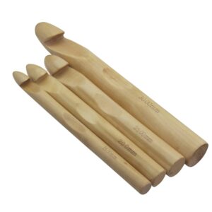Large Wooden Crochet Hook Set
