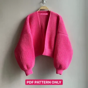 crochet balloon sleeve cardigan pattern