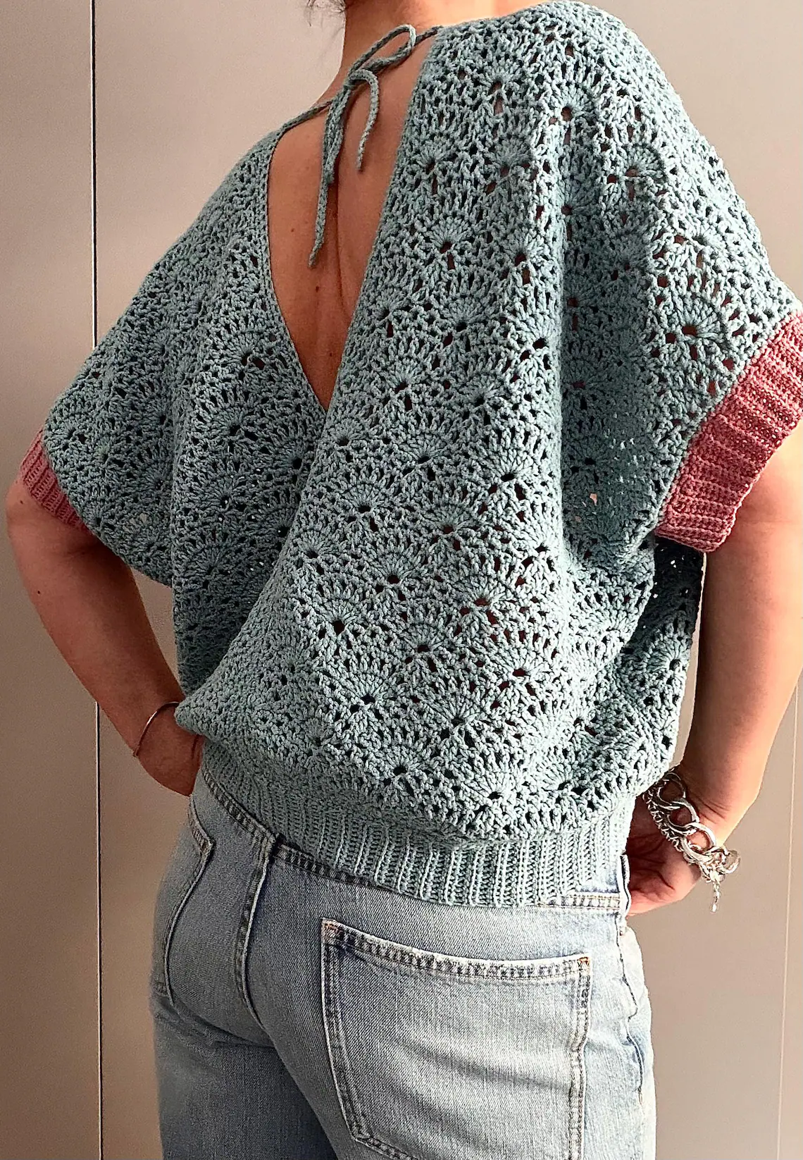 Shelly Top Crochet Pattern by isWoolish 2 crochet summer top pattern