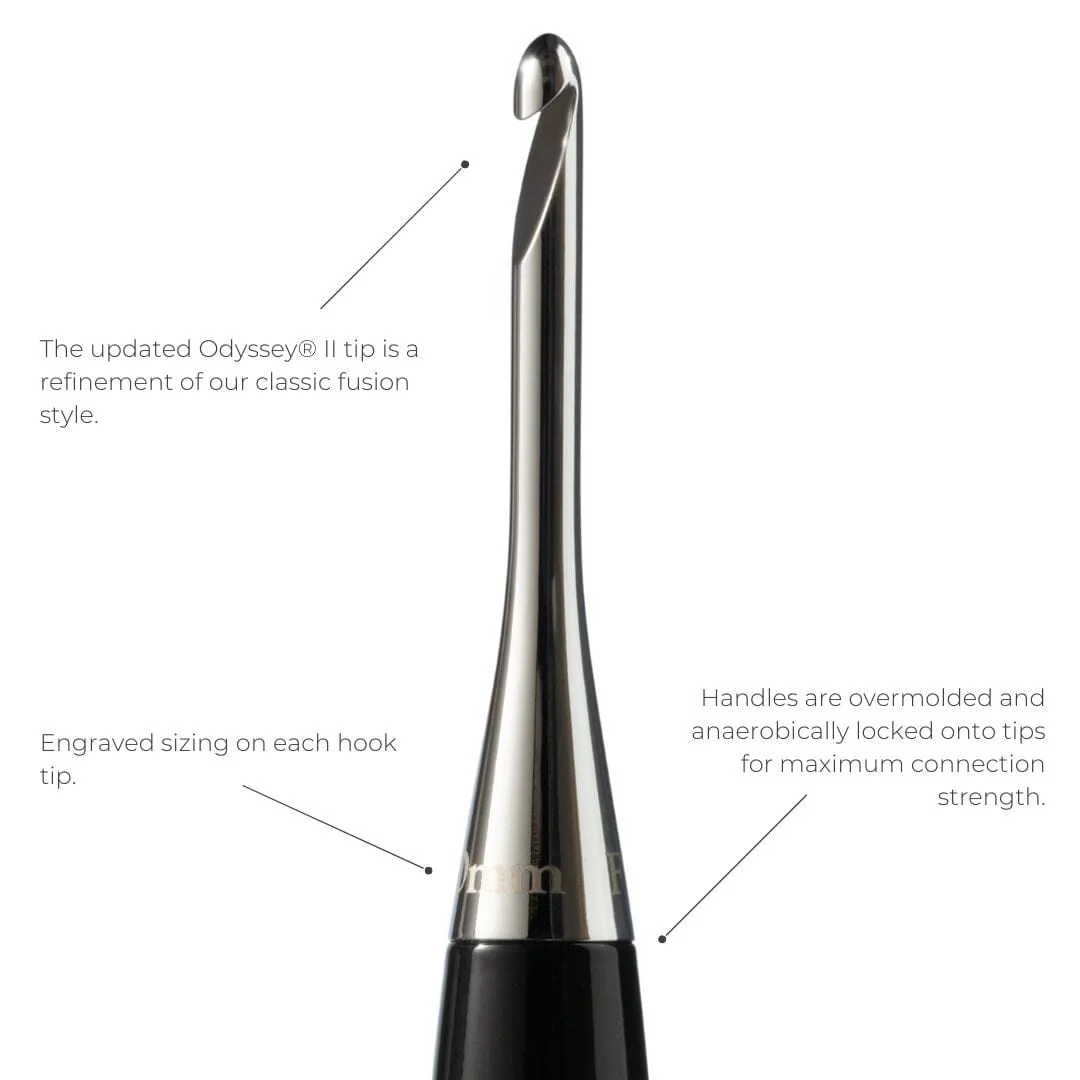Furls Odyssey II Ergonomic Crochet Hook 5 odyssey II crochet hook