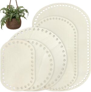 wooden crochet basket base