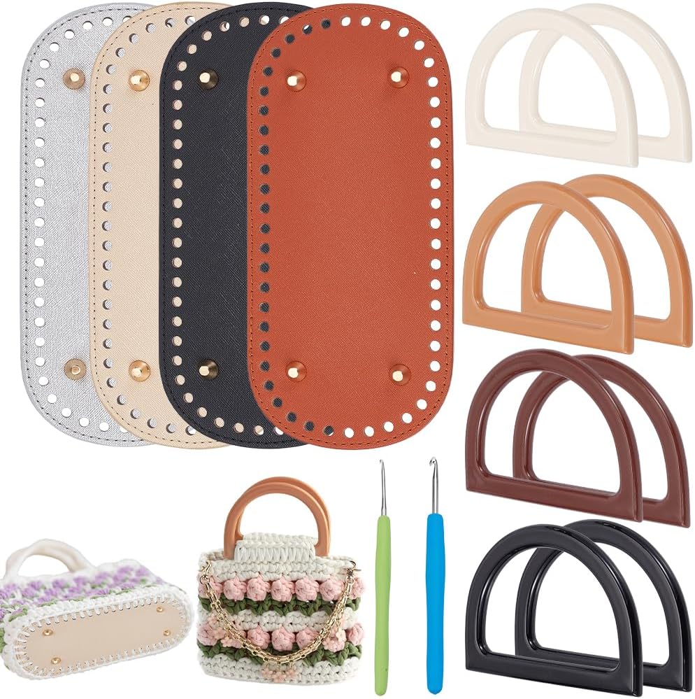 crochet bag base and handles kit