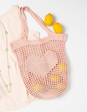 filet crochet market bag kit