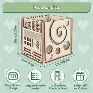 Wooden Yarn Bowl Organizer for Crochet and Knitting from Tuckerecommerce 4 wooden yarn bowl organizer
