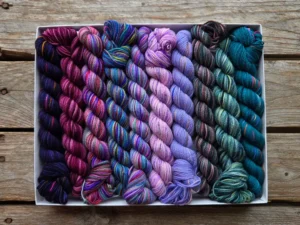 Koigu Pencil Box mini skein yarn kit