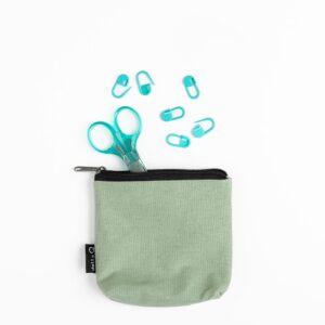 linen notions pouch for crochet