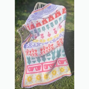 mosaic crochet CAL yarn bundle