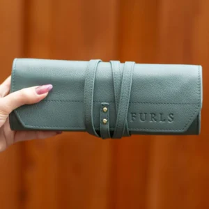 leather crochet hook roll